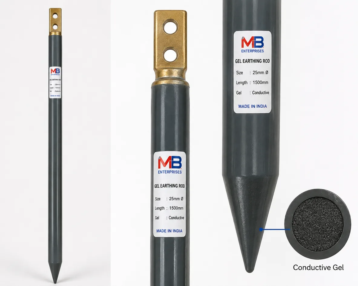 Gel earthing rod with conductive gel 25mm supplier